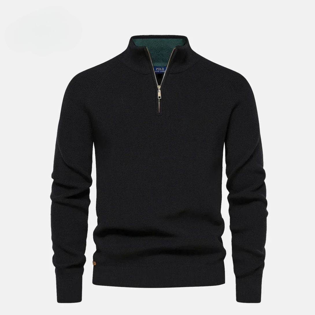 Half-Zip Luxury Wool Knit