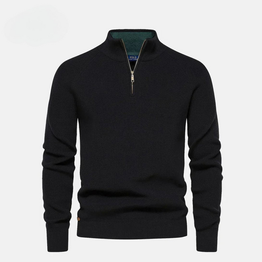Half-Zip Luxury Wool Knit