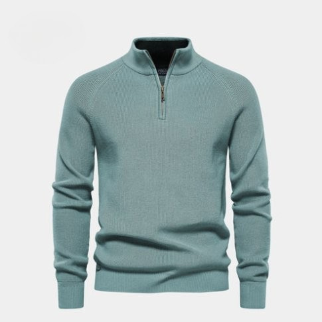 Half-Zip Luxury Wool Knit