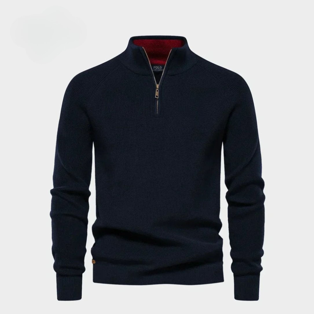 Half-Zip Luxury Wool Knit