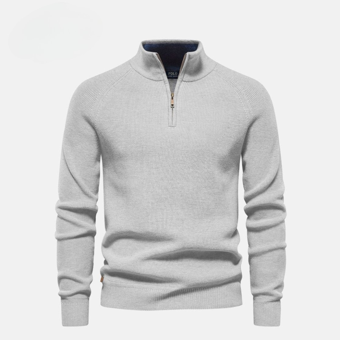 Half-Zip Luxury Wool Knit