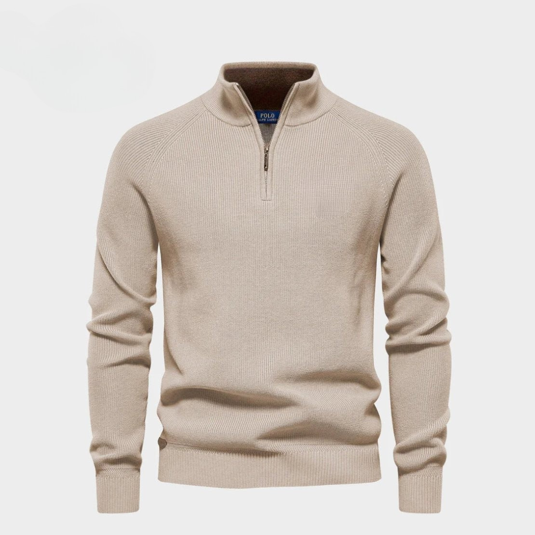 Half-Zip Luxury Wool Knit